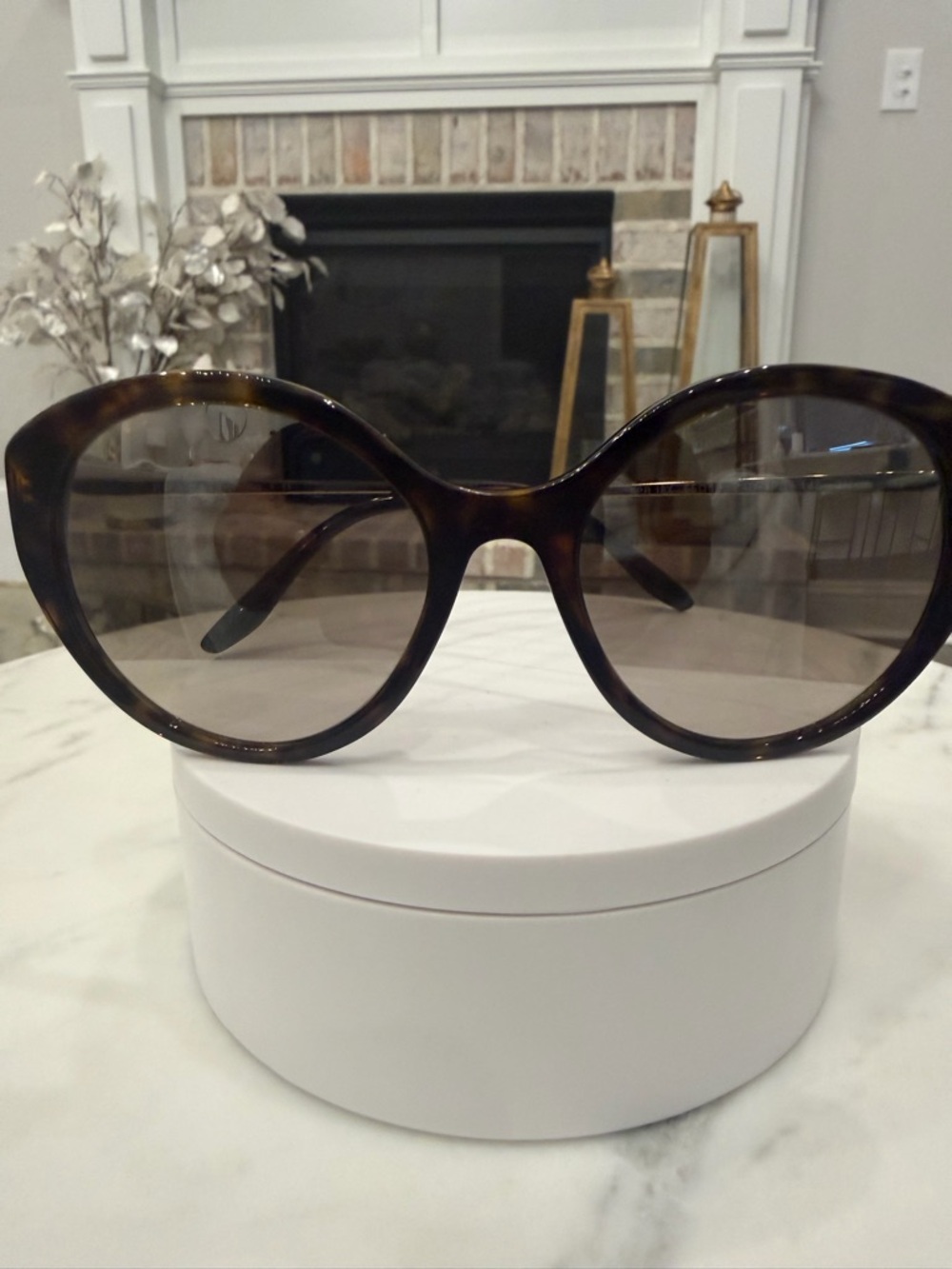Prada Tortoiseshell Oversized Women's Sunglasses - Brown Lenses